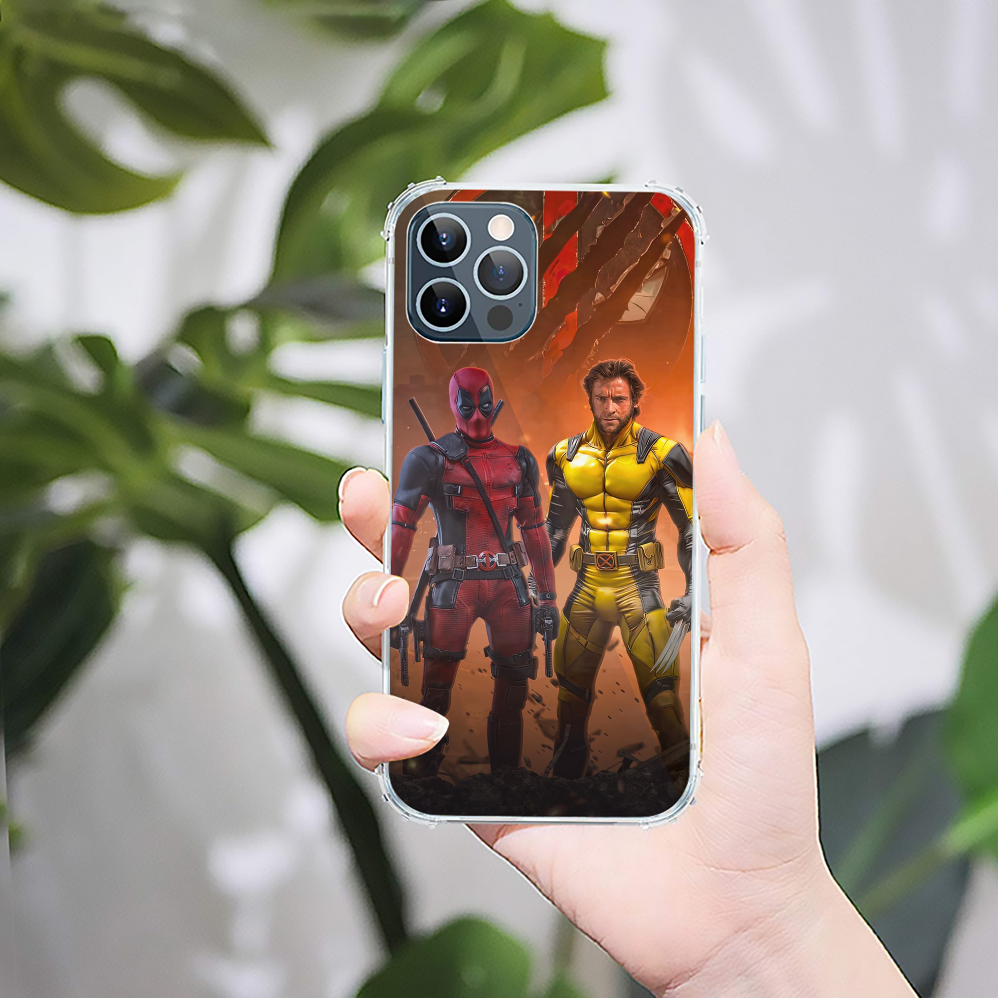 （画像用） Deadpool デッドプール 【iPhone 12シリーズ対応】透明スマホケース（クリアソフトケース）